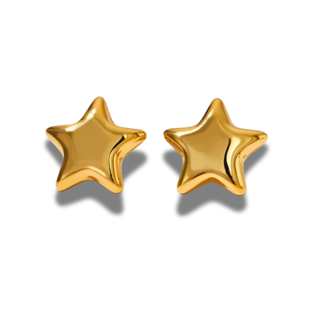 Aretes Star Dorado