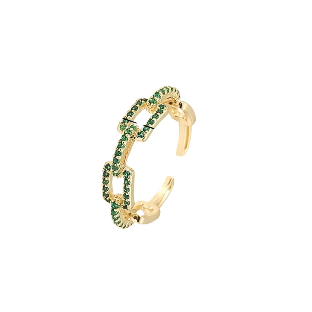 Anillo Emerald Chain