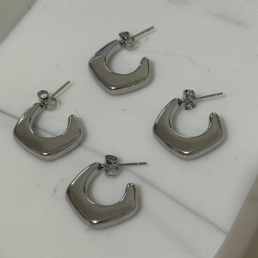 Aretes Marbella Plata