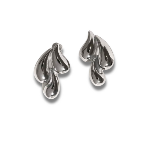 Aretes drop plata