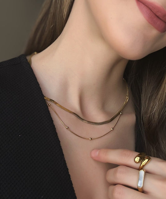 Collar doble mina snake