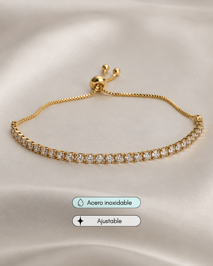 Pulsera tennis ajustable
