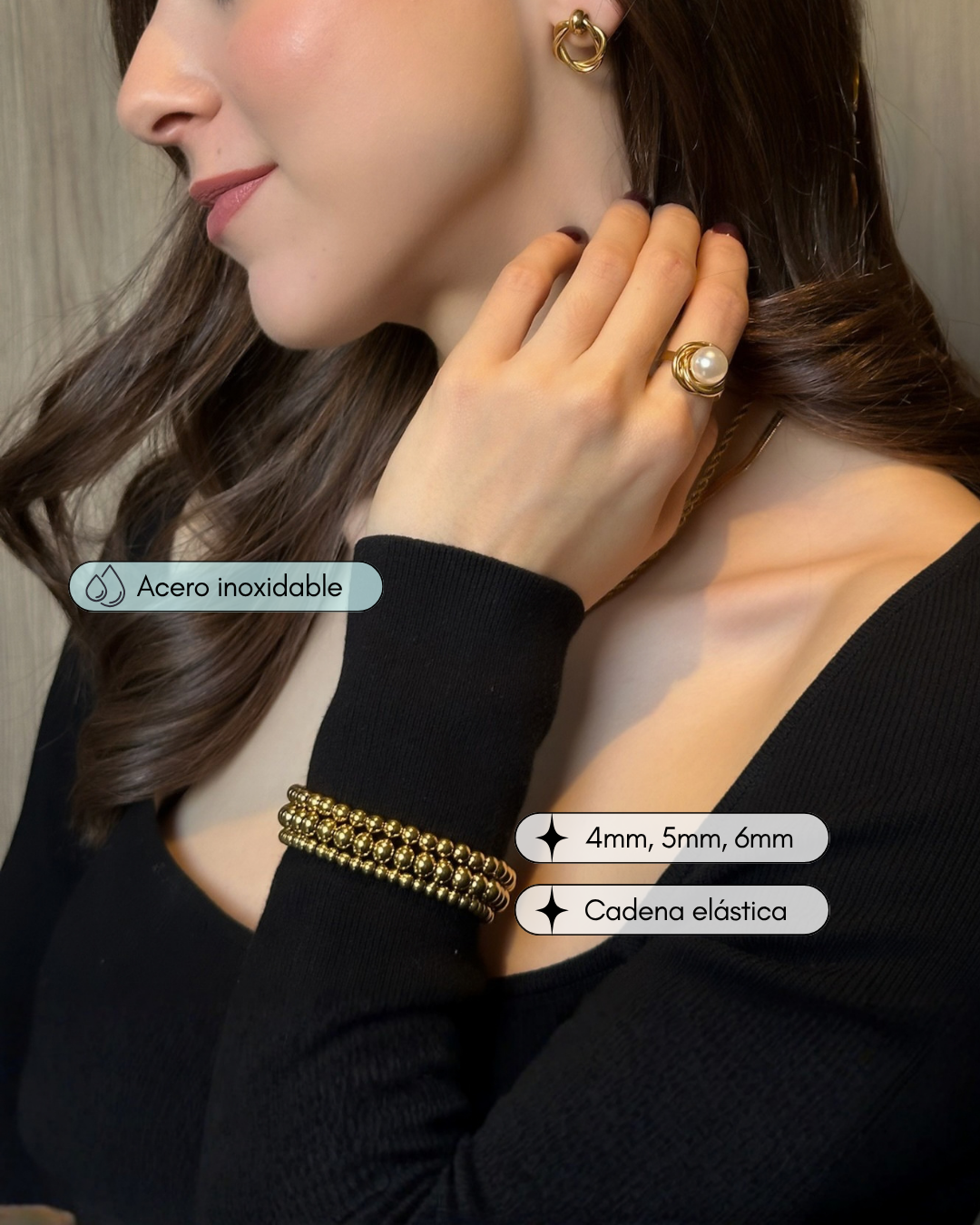 Set pulsera Calo Dorada