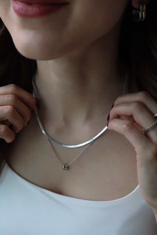 Collar Agatha Silver