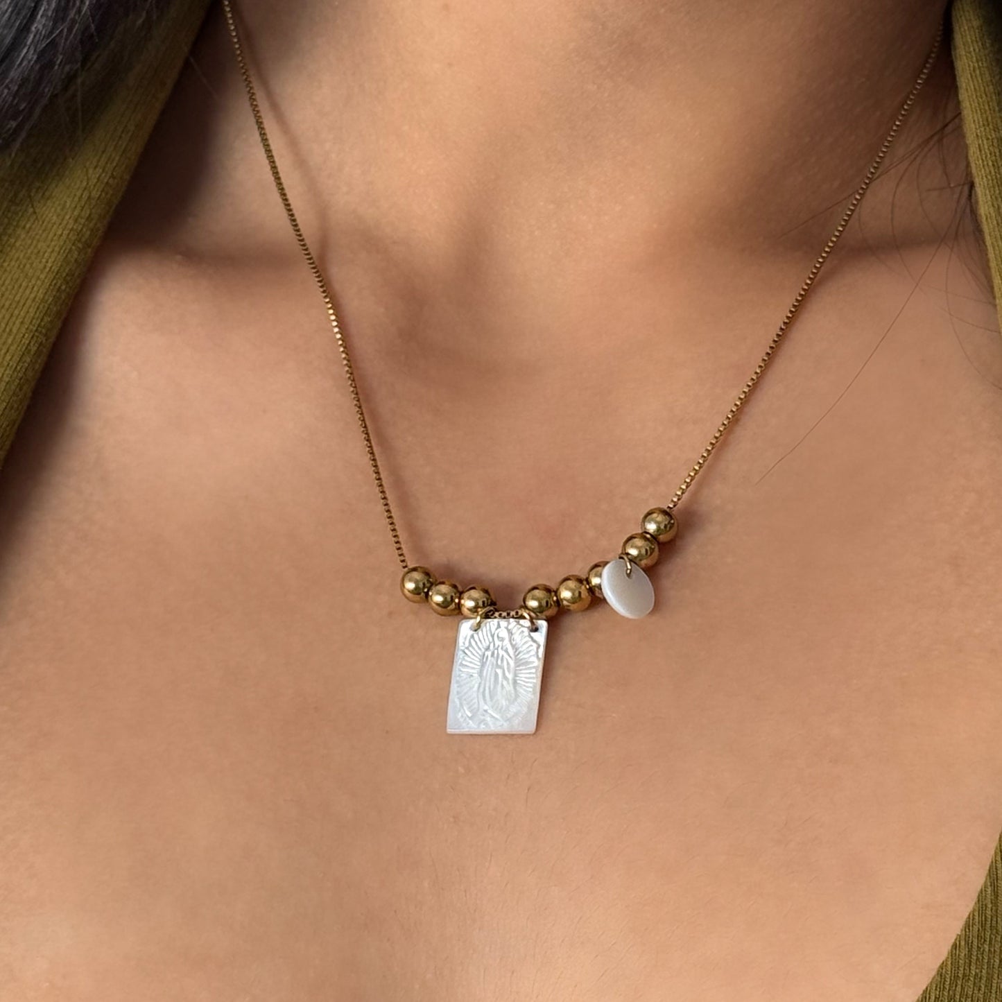 Collar Escapulario Virgen