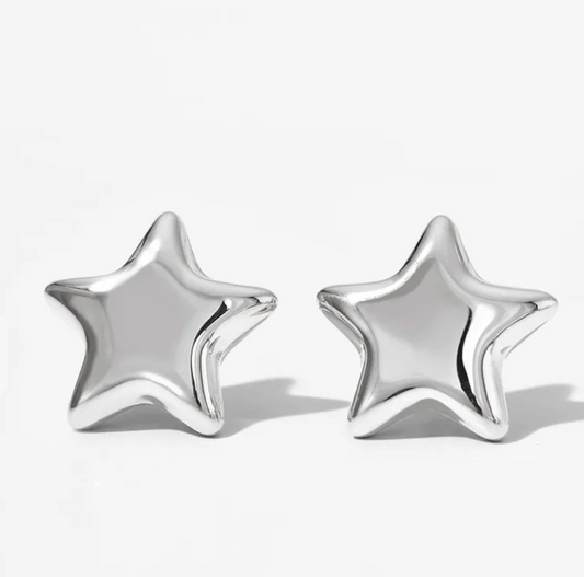 Aretes Star Plata