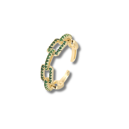 Anillo Emerald Chain