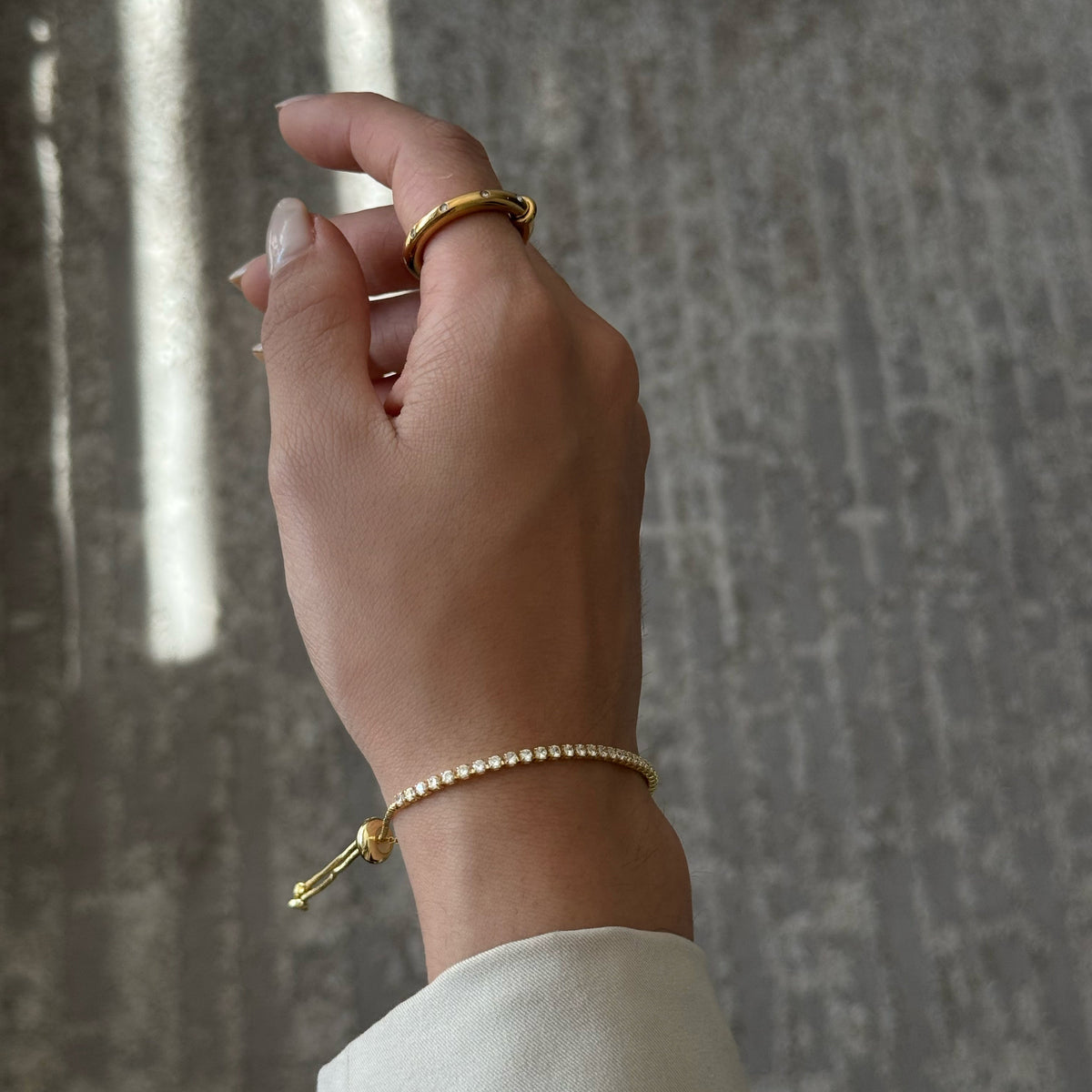 Pulsera tennis ajustable