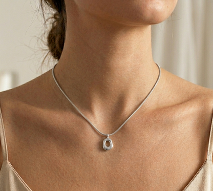 Collar Oval Plata