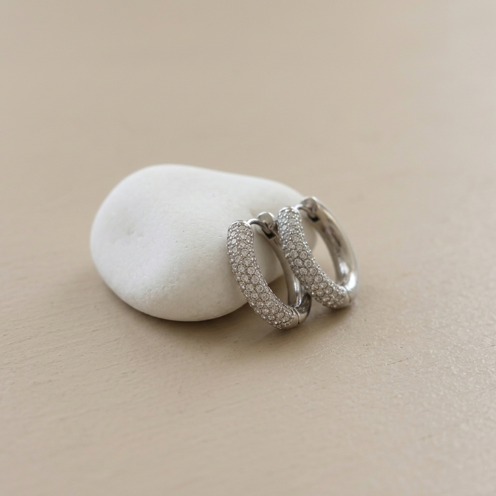 Aretes Ginebra Plata
