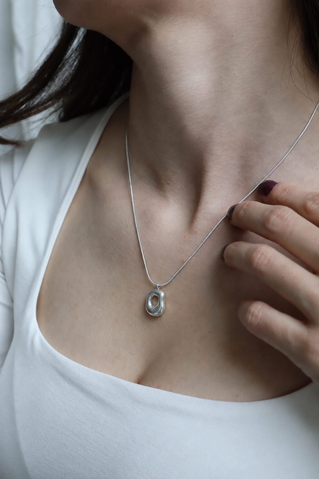 Collar Oval Plata