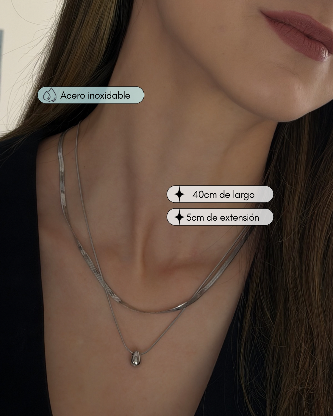 Collar Agatha Silver