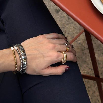 Pulsera silver hearts